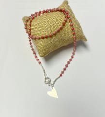 Collar Rodonita rosa