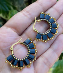 Aros Amapola negros