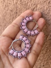Aros Amapola rosa