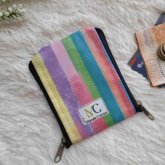 Monedero doble - Líneas rosa