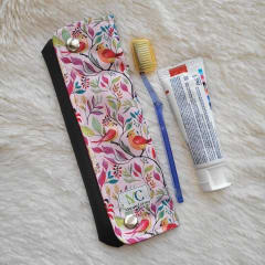 Porta cepillo dental pájaros