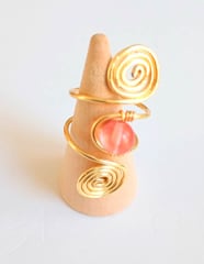 Anillo Cuarzo cherry