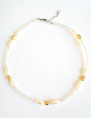 Choker blanco perlas