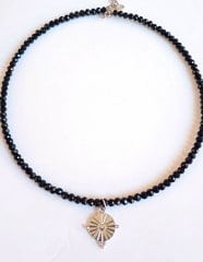 Choker negro corazón
