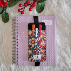 Porta lápices floreado