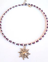 Choker lila estrella