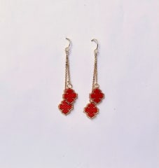 Aros Trébol rojo
