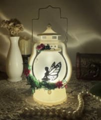 Farol vintage redondo blanca