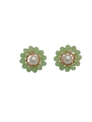Aros Flor verde maj
