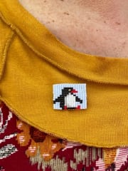 Prendedor pequeño pingüino