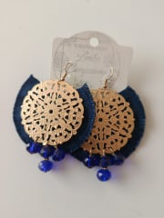 Aros abanico jeans