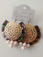 Aros abanico cinta colores