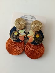 Triple soutache naranjo