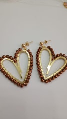 Aros Maxi Corazón chocolate