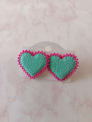 Corazón tela reciclada