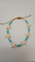 Pulsera estrella blanca