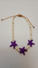 Pulsera estrella morada