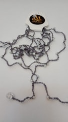 Collar hilo gris