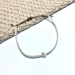 Pulsera bicone blanca