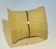 Pulsera estrella plateada