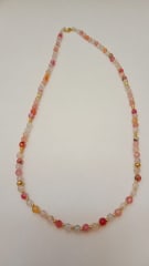 Collar piedra rosada
