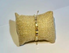Pulsera TILA tejida dorado