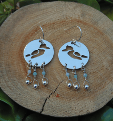 Martín pescador piedras