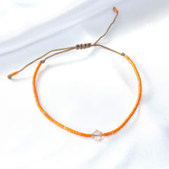 Pulsera Bicone naranja