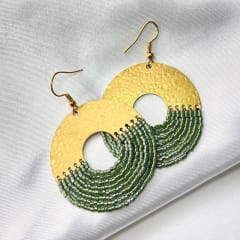 Aros Hortensia verde musgo