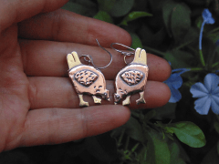 Aros Gallinas de cobre