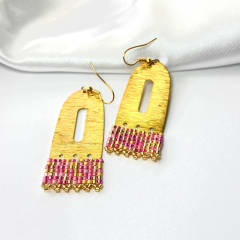 Aros Mini Óvalo mix rosado