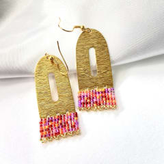 Aros Mini Óvalo mix naranjo