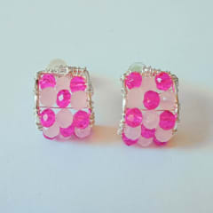 Aros Curvos fucsia