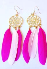 Aros Atrapa sueño fucsia