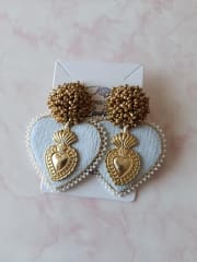 Aros Corazón dorado LCC