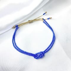Pulsera Nudo azul