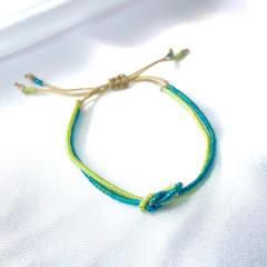 Pulsera Nudo esmeralda verde