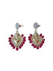 Aro sagrado corazón oro rojo