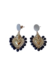 Aro sagrado corazón oro negro