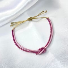 Pulsera Nudo morado lila