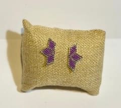 Aros media Flor Lilas
