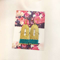 Aros Mini Óvalo esmeralda