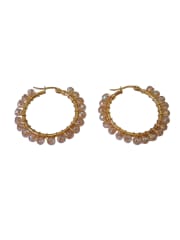Aros Argolla oro beige