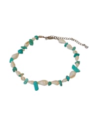 Tobillera caracol turquesa