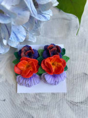 Cascada maxi morado naranjo