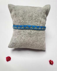 Pulsera triple Celeste Telar