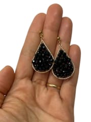 Aros Gota negro maj