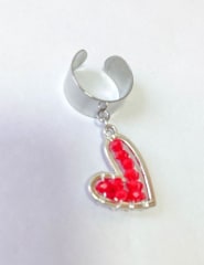 Anillo acero rojo