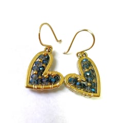 Aro Corazón mini azul
