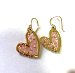 Aro Corazón mini rosado